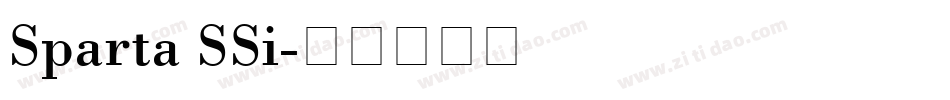 Sparta SSi字体转换